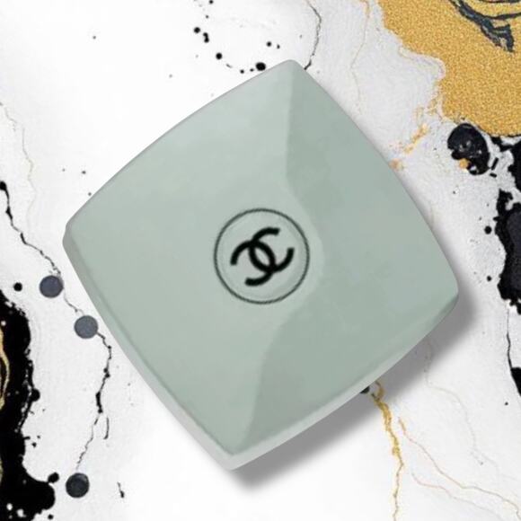 New Green Gray Authentic Chanel Compact Duo Double Facets Mirror - Picture 3 of 3